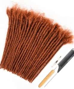 Extensiones de rastas permanentes hechas a mano DAIXI, 100%