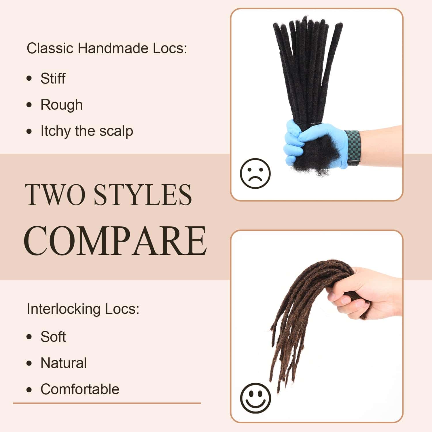 Extensiones de Locs Permanentes de Pelo Humano Real 100% - Imagen 6