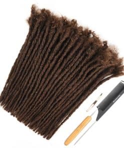 Extensiones de Locs Permanentes de Pelo Humano Real 100%