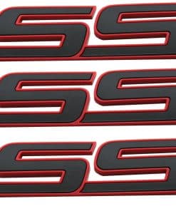 Juego de 3 Emblemas delanteros SS 3D Placa de nombre