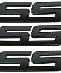 3pcs Emblema SS de Puerta Delantera 3D Placa de Nombre