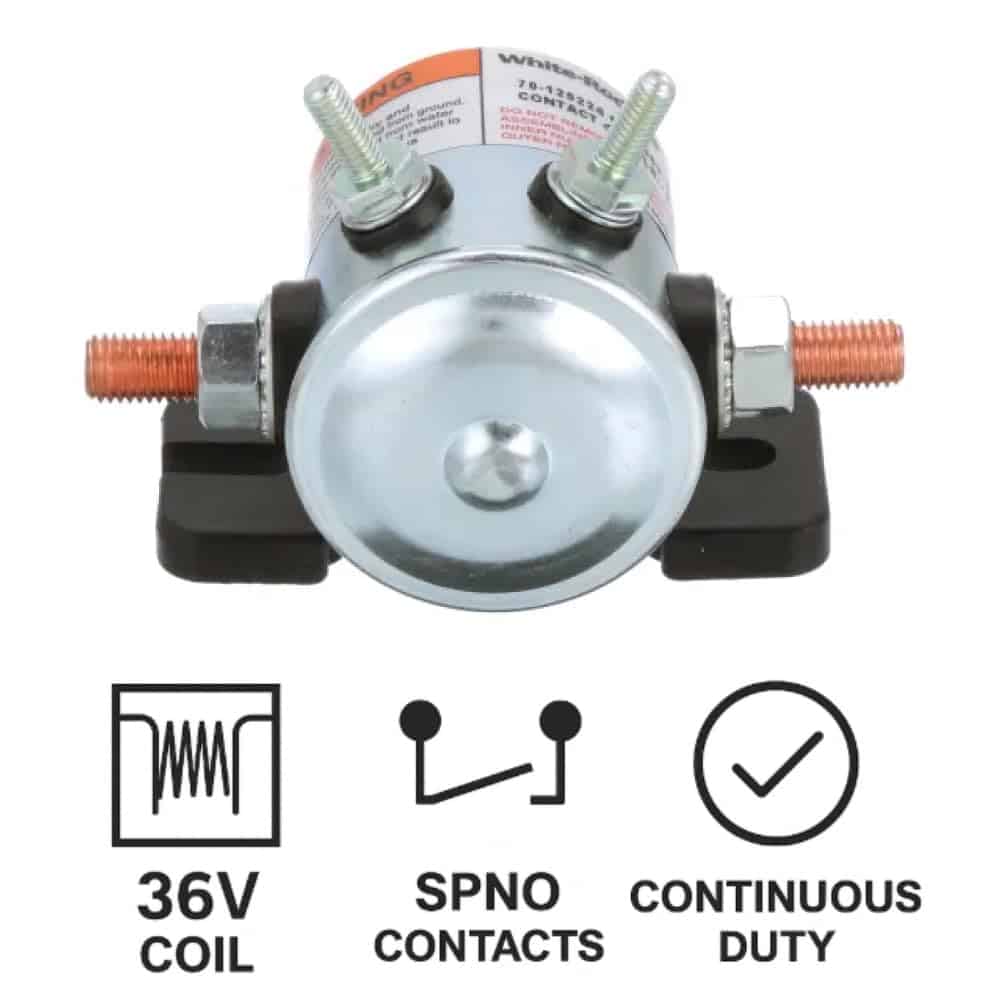 Solenoid 36V de Repuesto OEM Genuino - Se Adapta a Carros - Imagen 3