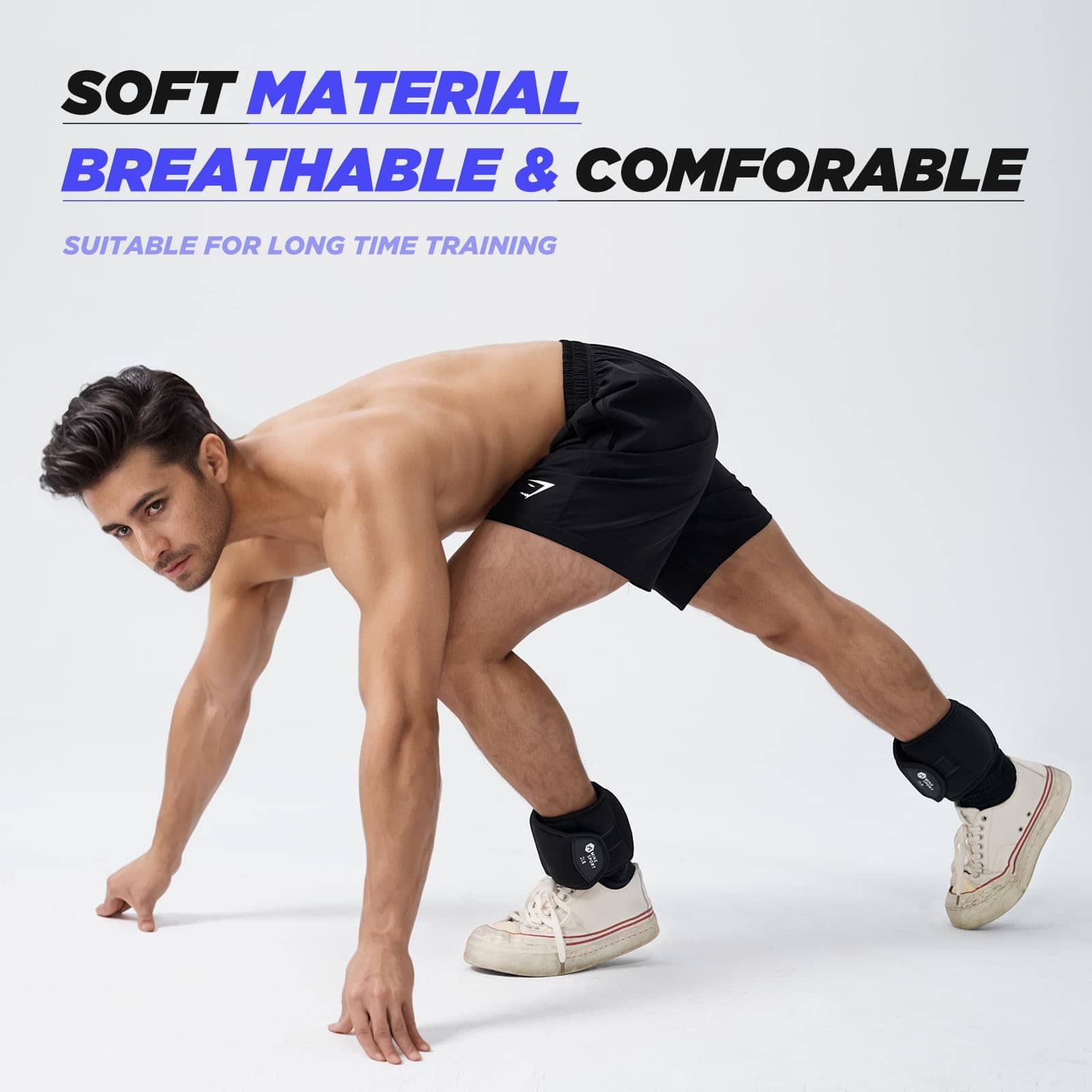 M Mike Sport Pesas para Tobillo 1 Par 2 4 6 8 10 Lbs Pesas - Imagen 6