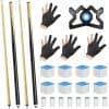 Palos de billar HIJIAO Pool Stick de 2 piezas 57 pulgadas,