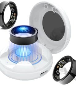 Anillo de Salud Inteligente SRZOBYU con -Negro