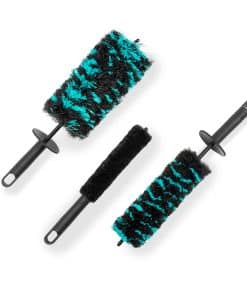 Juego de 3 cepillos de rueda Rocktex para detallado de