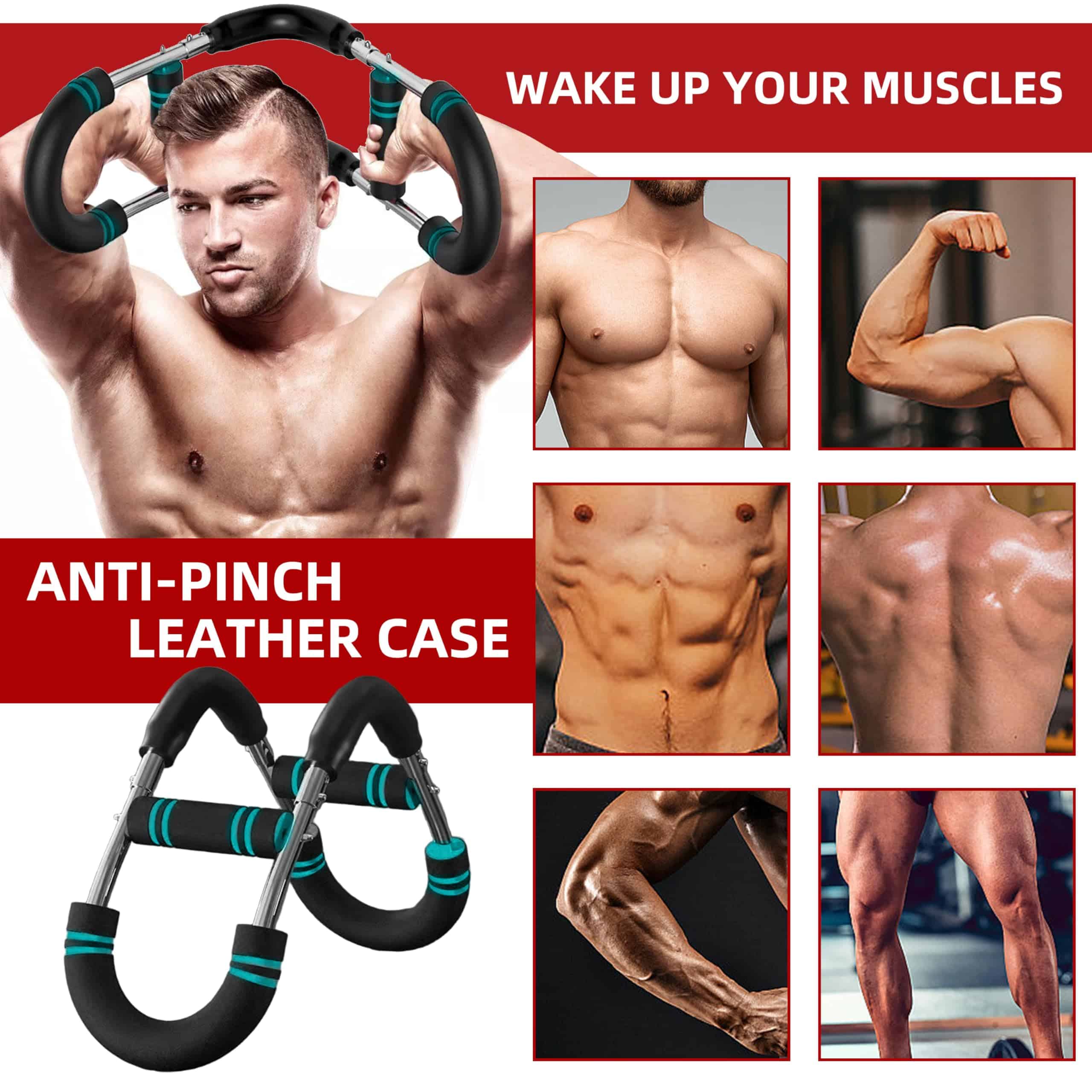 Entrenador de Brazo PIHJFEWA Twister, Ajustable de 60-110lb - Imagen 8