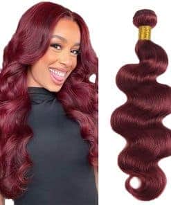 #99J Burgundy Bundles Cabello Humano Onda del Cuerpo 30