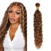 P4/27 Highlight Blonde Bundles Cabello Humano Ondas de Agua