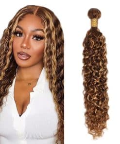 P4/27 Highlight Blonde Bundles Cabello Humano Ondas de Agua