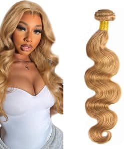 #27 Honey Blonde Bundles Cuerpo Onda Cabello Humano 28