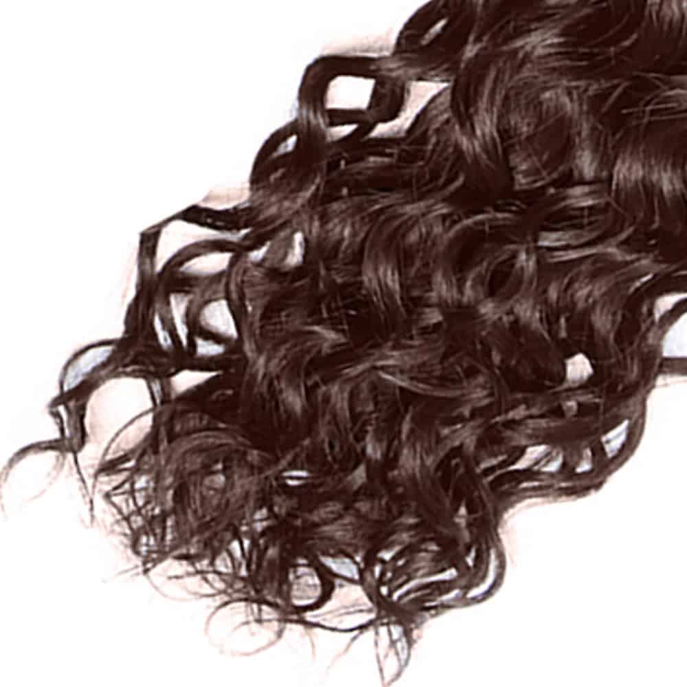 #4 Brown Bundles de Cabello Humano ondulado en agua 26 - Imagen 6