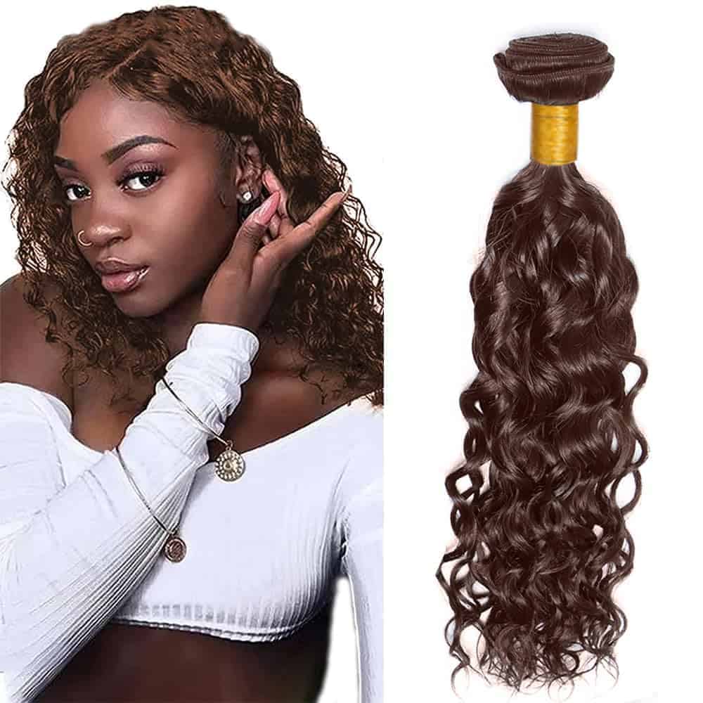 #4 Paquetes de Cabello Humano Onda de Agua 34 Pulgadas 1