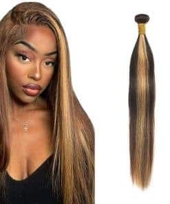 P4/27 Highlight Blonde Bundles Cabello Humano Extensiones