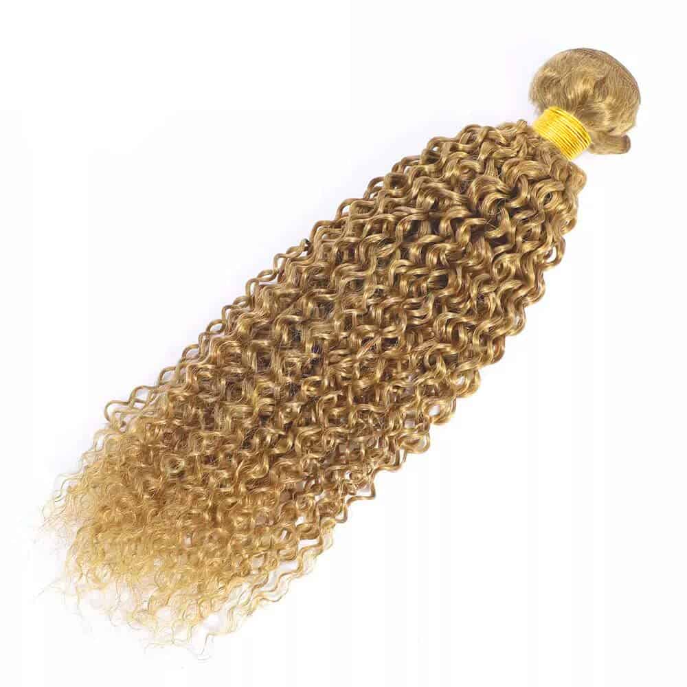 #27 Honey Blonde Bundles Cabello Humano Onda de Agua 26 - Imagen 7