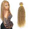 #27 Mechones de Cabello Humano Ondas de Agua Rubia Miel 30