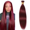 #99J Burgundy Bundles Cabello Humano Recto 26 Pulgadas 1