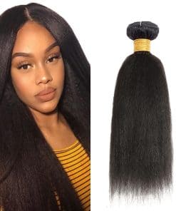 Mechones de Pelo Humano Yaki Straight 30 Pulgadas 1 Mechón