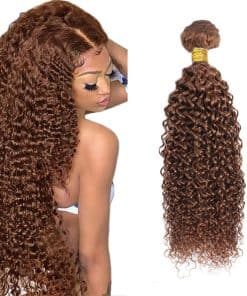 #30 Brown Bundles Cabello Humano Ondas de Agua 26 Pulgadas