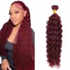 #99J Mechones de Cabello Ondulado en Agua Cabello Humano 32