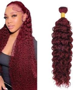 #99J Mechones de Cabello Ondulado en Agua Cabello Humano 32