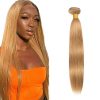 #27 Honey Blonde Bundles Human Hair Straight Bundles 26