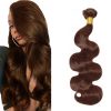 #4 Brown Bundles Cabello Humano Ondas del Cuerpo 26