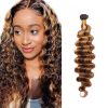 Mechones de Onda Profunda de Cabello Humano P4/27 Rubio