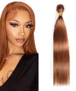 #30 Mechones de cabello humano recto de 34 pulgadas de 1