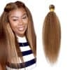 P4/27 Highlight Blonde Bundles Cabello Humano Yaki Straight