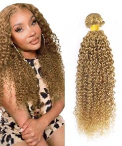 #27 Honey Blonde Bundles Cabello Humano Onda de Agua 26