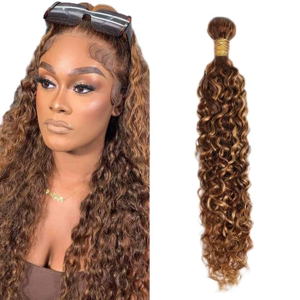 Mechones Rubios con Reflejos P4/27 Onda de Agua Cabello