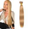 #27 Mechones Rubios Miel Cabello Humano Recto de 34