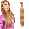 #27 Paquetes de Pelo Humano Rubia Miel Recto 32 Pulgadas 1