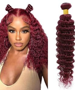 #99J Mechones de Onda Profunda de Cabello Humano Bundles 30