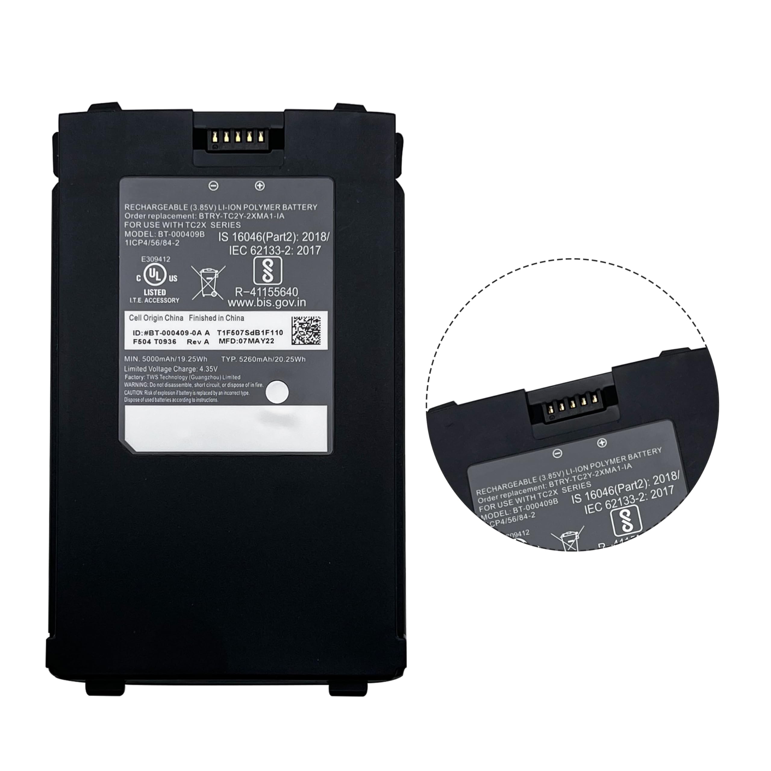 Batería de Escáner de Código de Barras 5000mAh para Zebra - Imagen 6