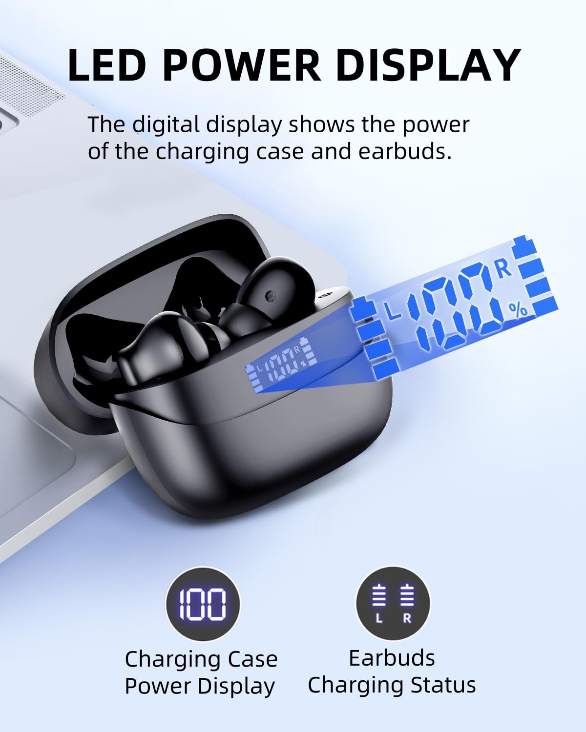 BYDTOOPCBD Auriculares Inalámbricos A8 PRO Bluetooth - Imagen 4