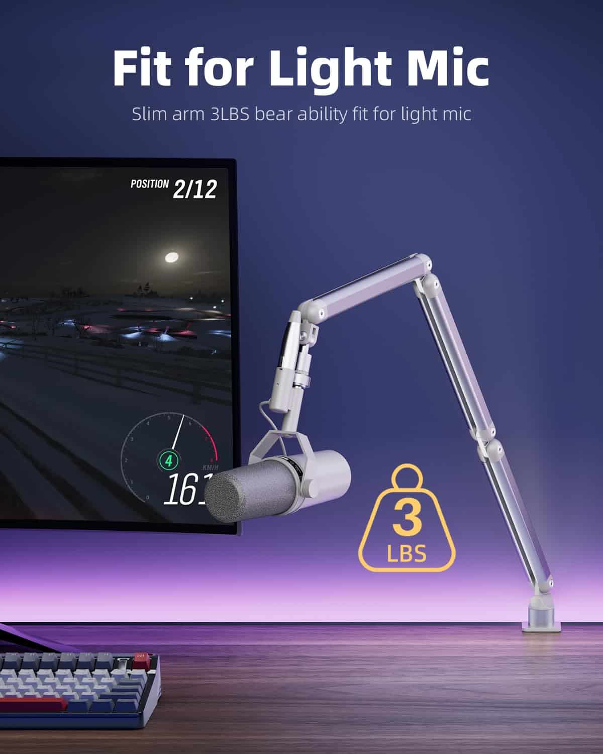 Brazo para Micrófono TODI, Brazo de Micrófono Giratorio - Imagen 3