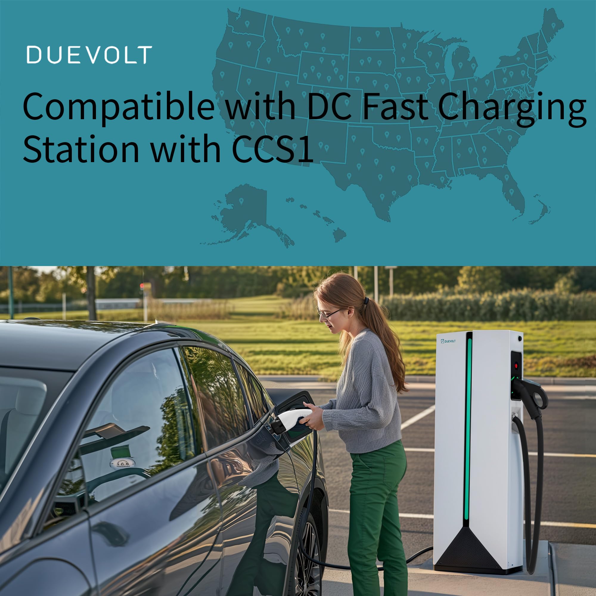 Adaptador de Cargador Duevolt CCS a Tesla, Adaptador - Imagen 6