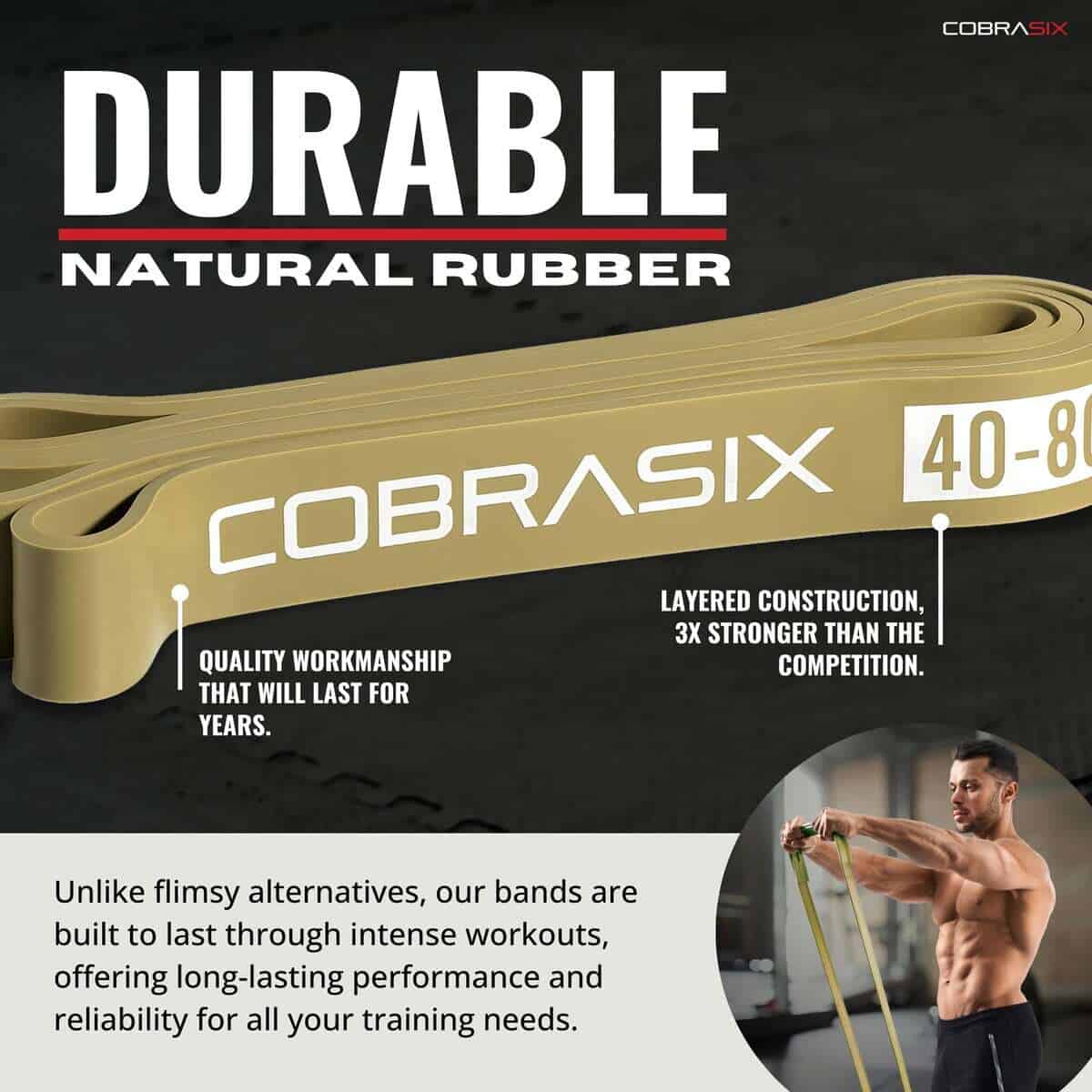 Bandas de Resistencia COBRASIX para Hombres -X-Light Band - Imagen 5