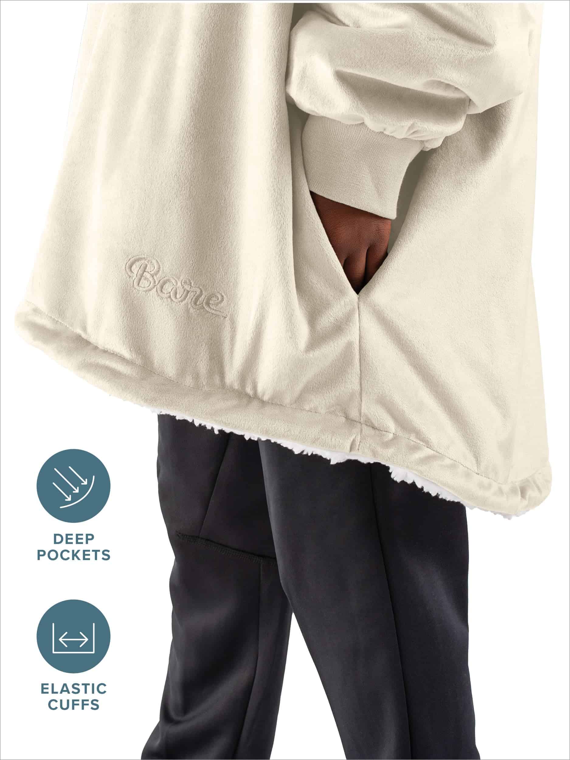 Manta Sherpa Wearable Bare Home - Manta con Capucha - Imagen 6