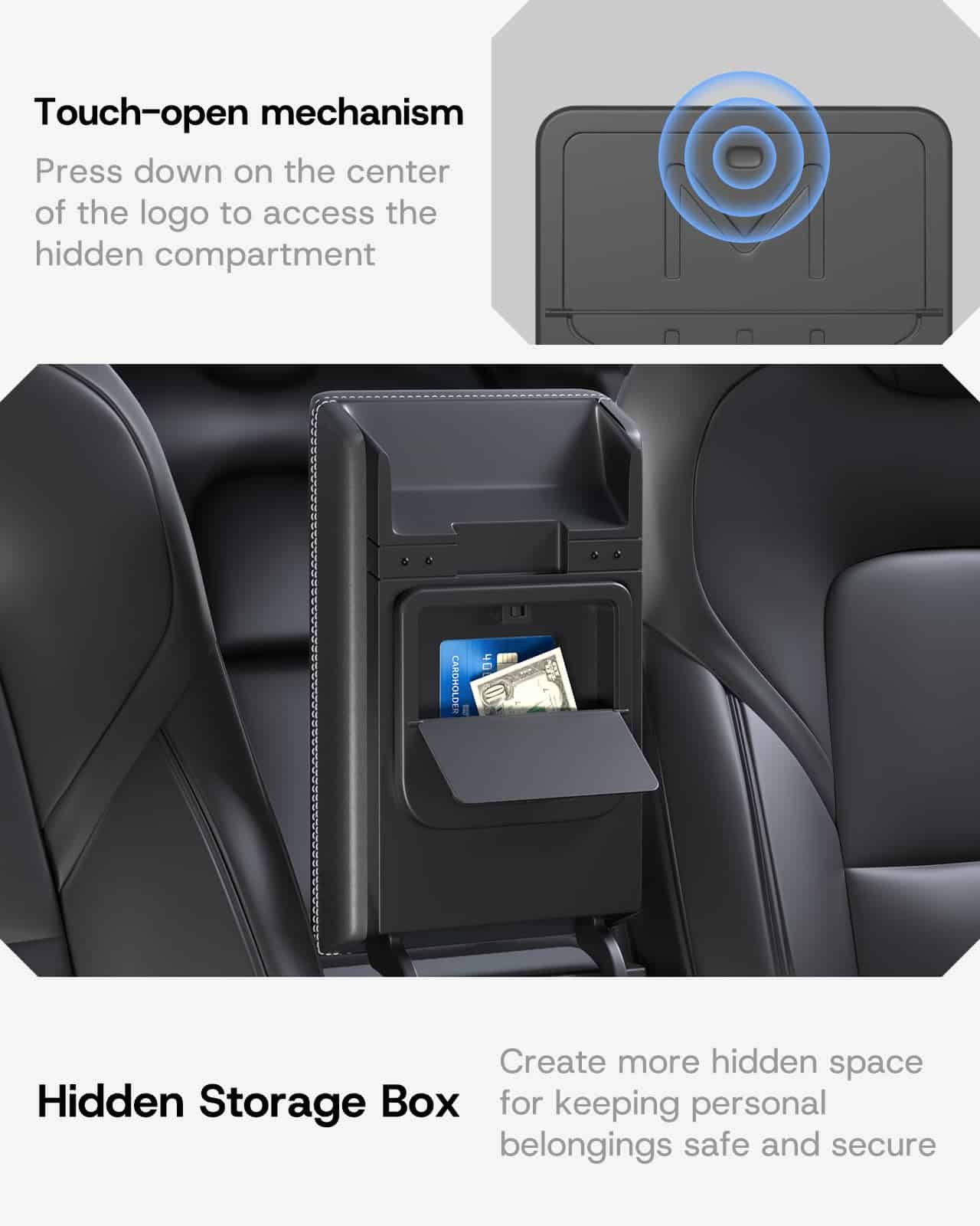 Organizador de consola central SUMK 2025 Upgrade para Tesla - Imagen 6