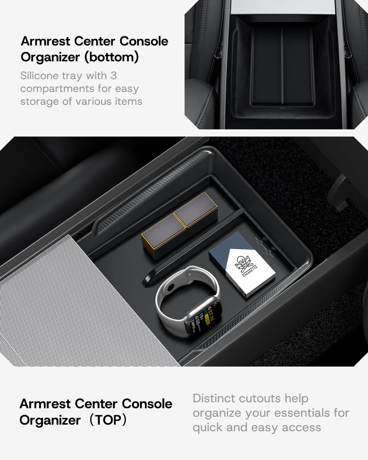 Organizador de consola central SUMK 2025 Upgrade para Tesla - Imagen 5