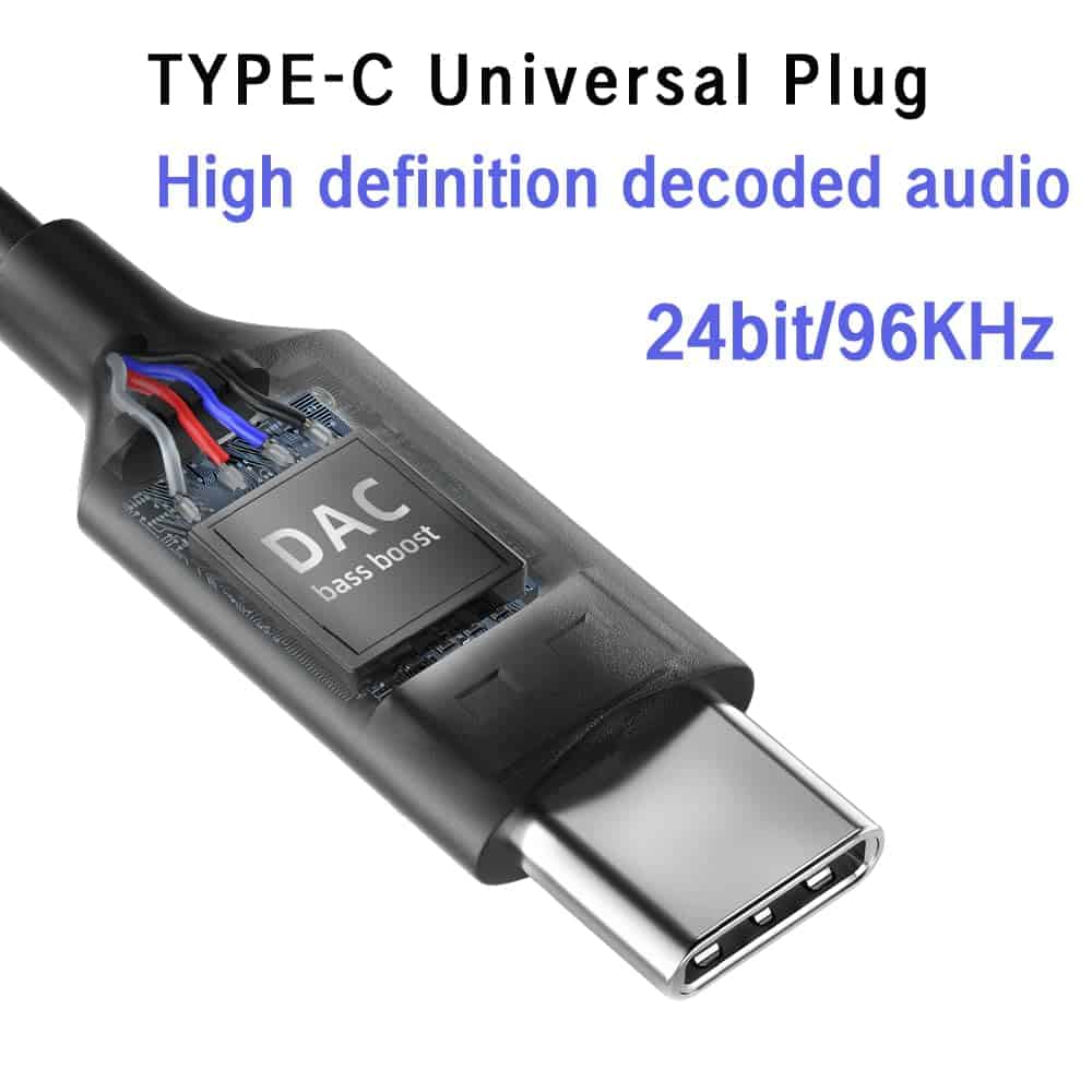 Auriculares con cable USB C BACKWIN con Cuatro Altavoces, - Imagen 5