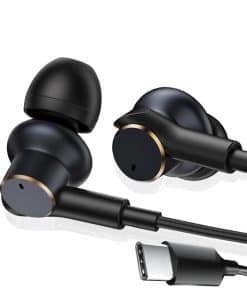 Auriculares con cable USB C BACKWIN con Cuatro Altavoces,