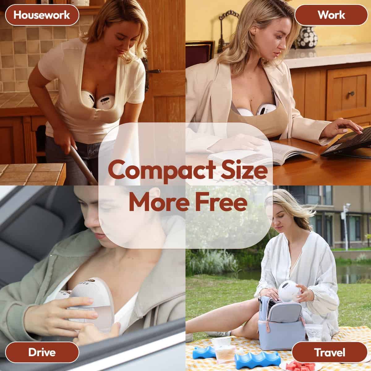 NCVI Extractor de Leche Manos Libres 8131, Extractor de - Imagen 8