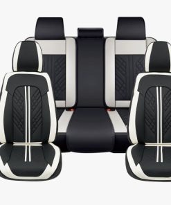 Funda de Asiento de Coche Premium AutoArmor, Negro y Beige,