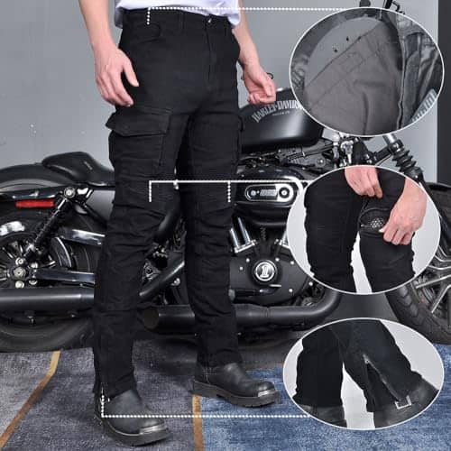 Pantalones Vaqueros de Motocicleta para Hombre con - Imagen 3