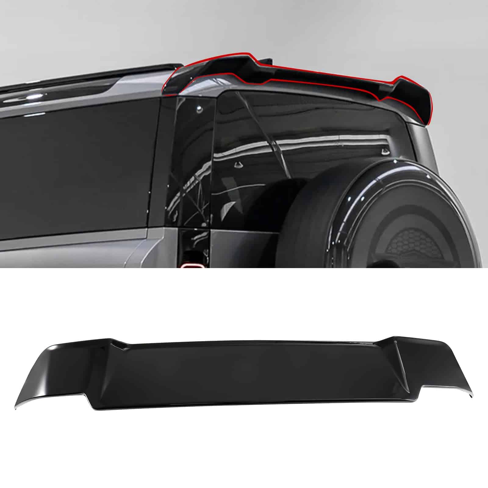 Alerón Trasero Compatible con Land Rover Defender 90 110