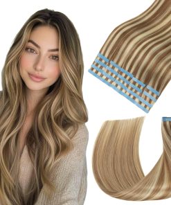 Extensiones de Cabello con Cinta Lveyan de Cabello Humano,